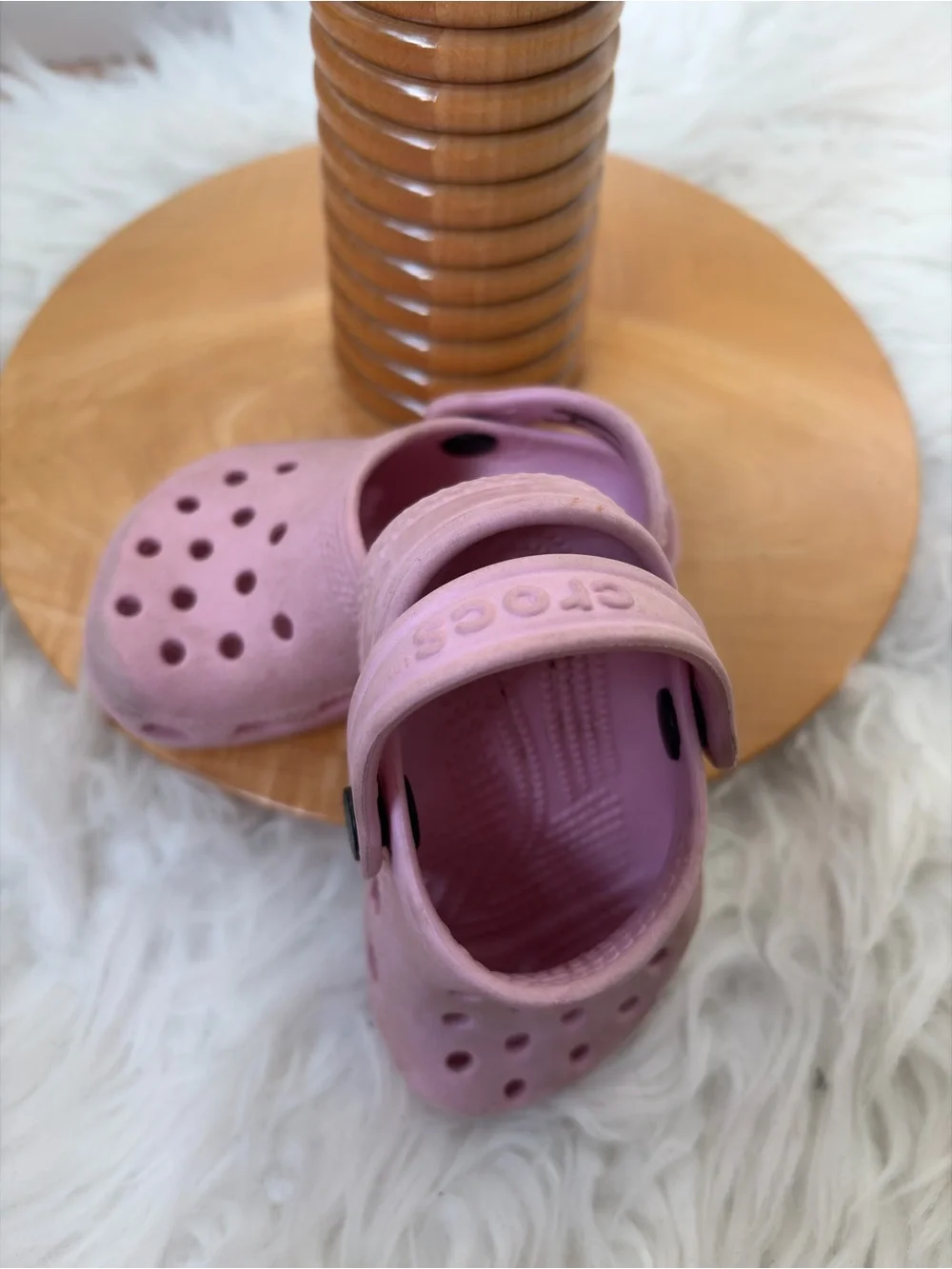 CROCS Kids Light Pink Classic Clog